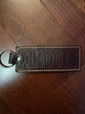 Roots Canada Leather Keychain